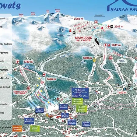 Spacious Sleeps 4 In Flora Main Building 706a Borovets